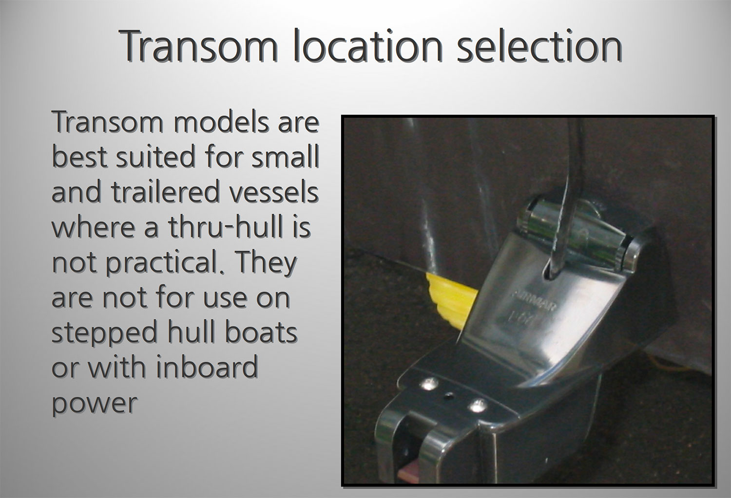 Transducer Installation Guide | Blue Bottle Marine